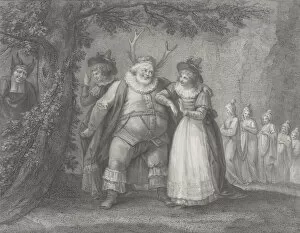 Shakespeare William Gallery: Falstaff at Hernes Oak (Shakespeare, Merry Wives of Windsor, Act 5, Scene 5), May 30, 1793