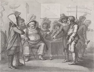 Henry Iv Gallery: Falstaff at Justice Shallows Mustering His Recruits (Shakespeare, Henry IV, Part