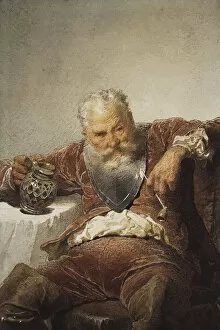 Falstaff with a Tankard of Wine and a Pipe, 1873