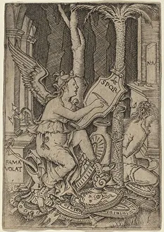 Fama Prints: Fama, c. 1507. Creator: Nicoletto da Modena
