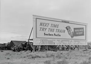 Camping Out Prints: Three families camped on the plains along US 99 in California