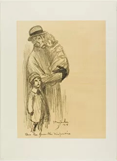 Loss Gallery: For Families That Are Separated, 1915. Creator: Theophile Alexandre Steinlen