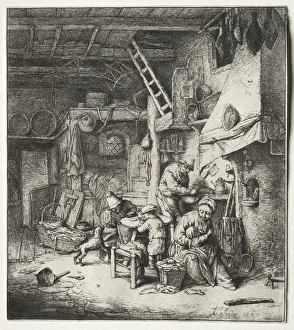1610 1684 Prints: The Family, 1647. Creator: Adriaen van Ostade (Dutch, 1610-1684)