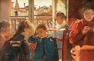 My family, 1898. Creator: Scorzoni, Alessandro (1858-1933)