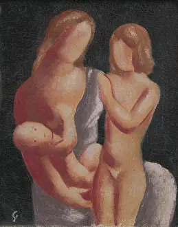 Faceless Prints: Family, 1930-1932. Creator: Mikulas Galanda