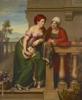 The Family of an Actress, 1816. Creator: Leybold, Karl Jakob Theodor (1786-1844)