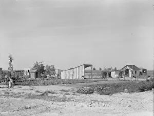 Homestead Prints: Family from Arkansas with large vegetable garden and small house