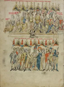 St Hedwig Prints: The Family of Berthold VI: The Marriage of Saint Hedwig and Heinrich; Vita beatae Hedwigis