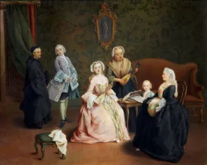 Longhi Prints: The family concert (Concerto familiare), 1750-1752. Creator: Longhi, Pietro (1701-1785)