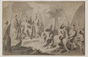 Prisoners Prints: The Family of Darius Before Alexander, between 1651 and 1730. Creator: Francois Verdier