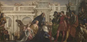 The Family of Darius before Alexander, c. 1565. Artist: Veronese, Paolo (1528-1588) The Family of Darius before Alexander, c. 1565. Artist: Veronese, Paolo (1528-1588)