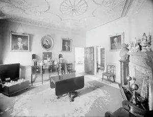 Chests Prints: The Family dining room at Mt. Vernon, c.between 1910 and 1920. Creator: Unknown