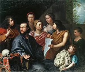 Swiss Prints: The family of the engraver Matthaus Merian I (1593-1650). Creator: Matthaus Merian