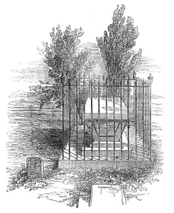 Poisonings Prints: Family Grave of the Palmers, at Rugeley, 1856. Creator: Unknown
