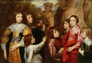 Dyke Sir Anthony Van Prints: A Family Group, between 1634 and 1635. Creator: Anthony van Dyck