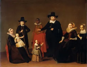 Willem Duyster Prints: Family Group with a Black Man, c.1631-c.1650. Creator: Willem Cornelisz Duyster