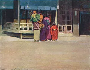 Copyspace Prints: A Family Group, c1887, (1901). Artist: Mortimer L Menpes