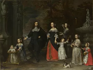 Luck Gallery: A Family Group, ca 1664. Creator: Coques, Gonzales (1614 / 18-1684)