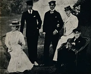 Jerome Gallery: Family Group at Cowes, early 1890s, (1945). Creator: Unknown