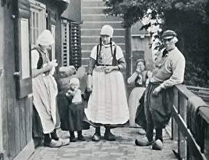 A family group of Marken people, North Holland, Netherlands, 1912. Artist: P Fincham
