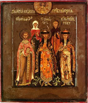 Time Of Troubles Gallery: Family icon of the Tsar Boris Godunov, 1598-1605. Artist: Chirin, Prokopy Ivanovich (?-1621 / 1623)