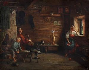 Family Idyll. Artist: Lemoch, Kirill Vikentievich (1841-1910)