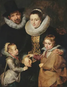 Rubens Prints: The Family of Jan Brueghel the Elder, 1613-1614. Creator: Rubens, Pieter Paul (1577-1640)
