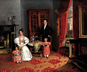 Lavish Prints: The Family of John Q. Aymar, ca. 1833. Creator: George W Twibill