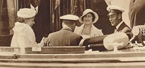 Royal Yacht Gallery: Family Joke - leaving the Royal Yacht Albert and Victoria at Cowes, c1935 (1937)