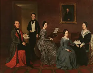 The family of Jorge Flaquer, 1842-1845. Creator: Espalter, Joaquin (1809-1880)