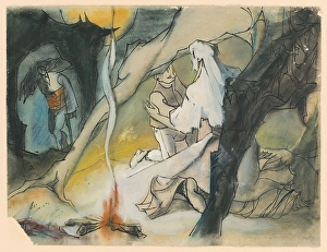 1940 Prints: Family in the Mountains, 1940-1944. Creator: Jan Novak