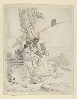 The Family of the oriental Peasant, from the Scherzi, ca. 1740