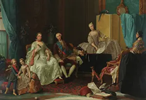 The family of Philip I (1720-1765), Duke of Parma, 1757. Creator: Baldrighi, Giuseppe (1722-1803)