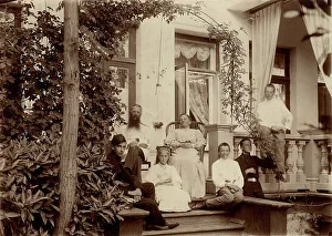 Dacha Prints: Family P.N. Konovalov during a holiday at the dacha (in Tarakanovo)