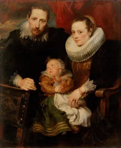 Neck Ruff Prints: Family Portrait, 1621. Creator: Anthony van Dyck