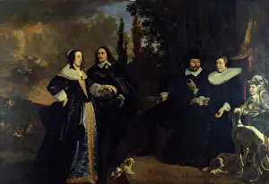 Neck Ruff Prints: Family Portrait, 1647. Creator: Bartholomeus van der Helst