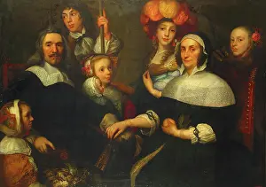 1650 Prints: Family Portrait, 1650. Creator: Jurgen Ovens