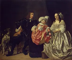 Plumed Prints: Family Portrait, 1652. Creator: Bartholomeus van der Helst