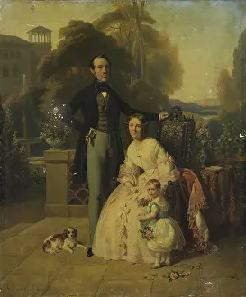 1840s Prints: Family Portrait, 1840. Creator: Eugene Emmanuel Amaury-Duval