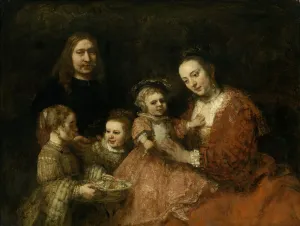 Braunschweig Prints: Family portrait, ca 1665. Artist: Rembrandt van Rhijn (1606-1669)