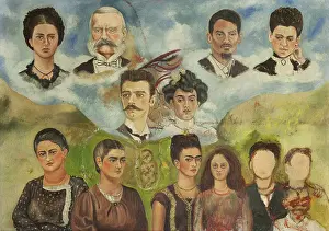 Kahlo Prints: Family portrait (Unfinished), 1949-1950. Creator: Kahlo, Frida (1907-1954)