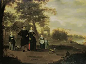 Family Group Prints: The Family of Preacher Reinier Halma in Langerak on the Lek