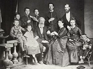 Chekhov Gallery: The family of Russian author and playwright Anton Chekhov, Taganrog, Russia, 1874