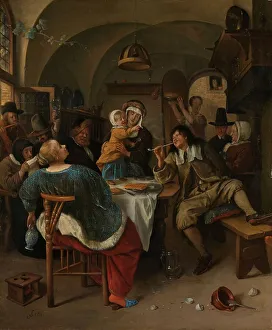 Jan Havickszoon Steen Prints: Family scene, 1660-1679. Creator: Jan Steen
