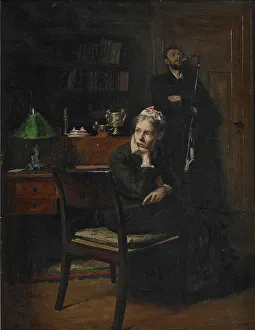 Married Life Prints: Family Scene in an Interior, 1885. Artist: Ilsted, Peter Vilhelm (1861-1933)