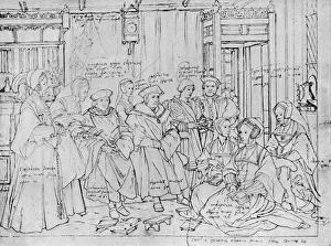 The More Family, from the Sketch by Holbein at Basle Museum, 1527, (1903). Artist: Hans Holbein the Younger