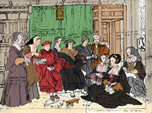 Henry Duff Traill Collection: The More Family, from the Sketch by Holbein at Basle Museum, 1527, (1903)