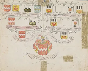 Brandes Jan Prints: Family tree of the Brandes family, c.1760-c.1790. Creator: Jan Brandes