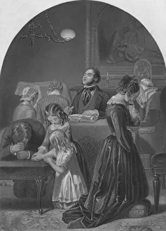 Edward Henry Prints: Family Worship, c1870. Artist: Edward Henry Corbould