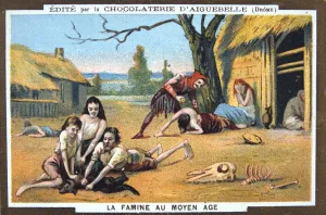 Starving Collection: Famine in the Middle Ages, (19th century)